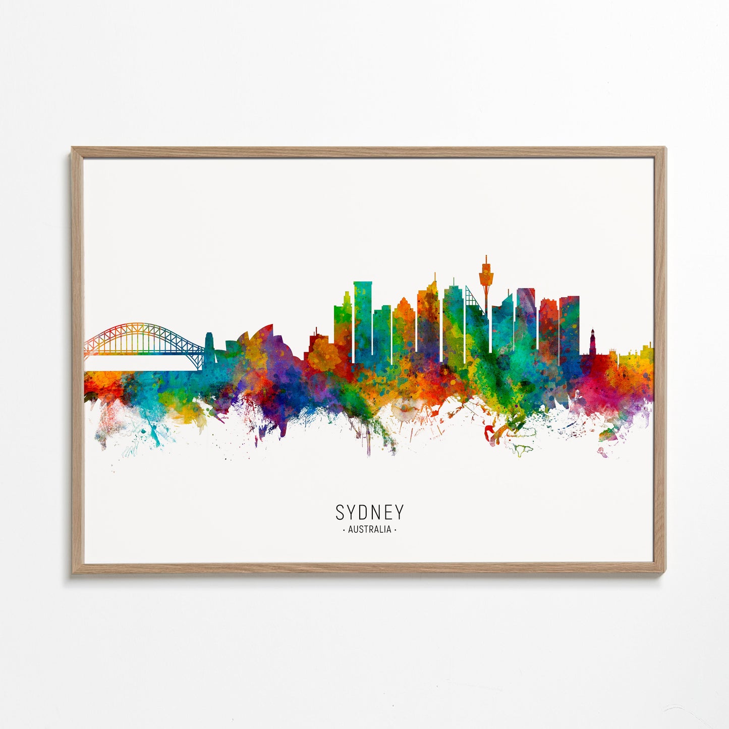Sydney skyline multicolour