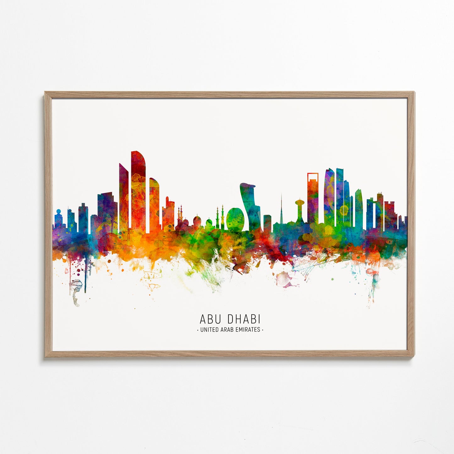 Abu Dhabi Skyline multicolour