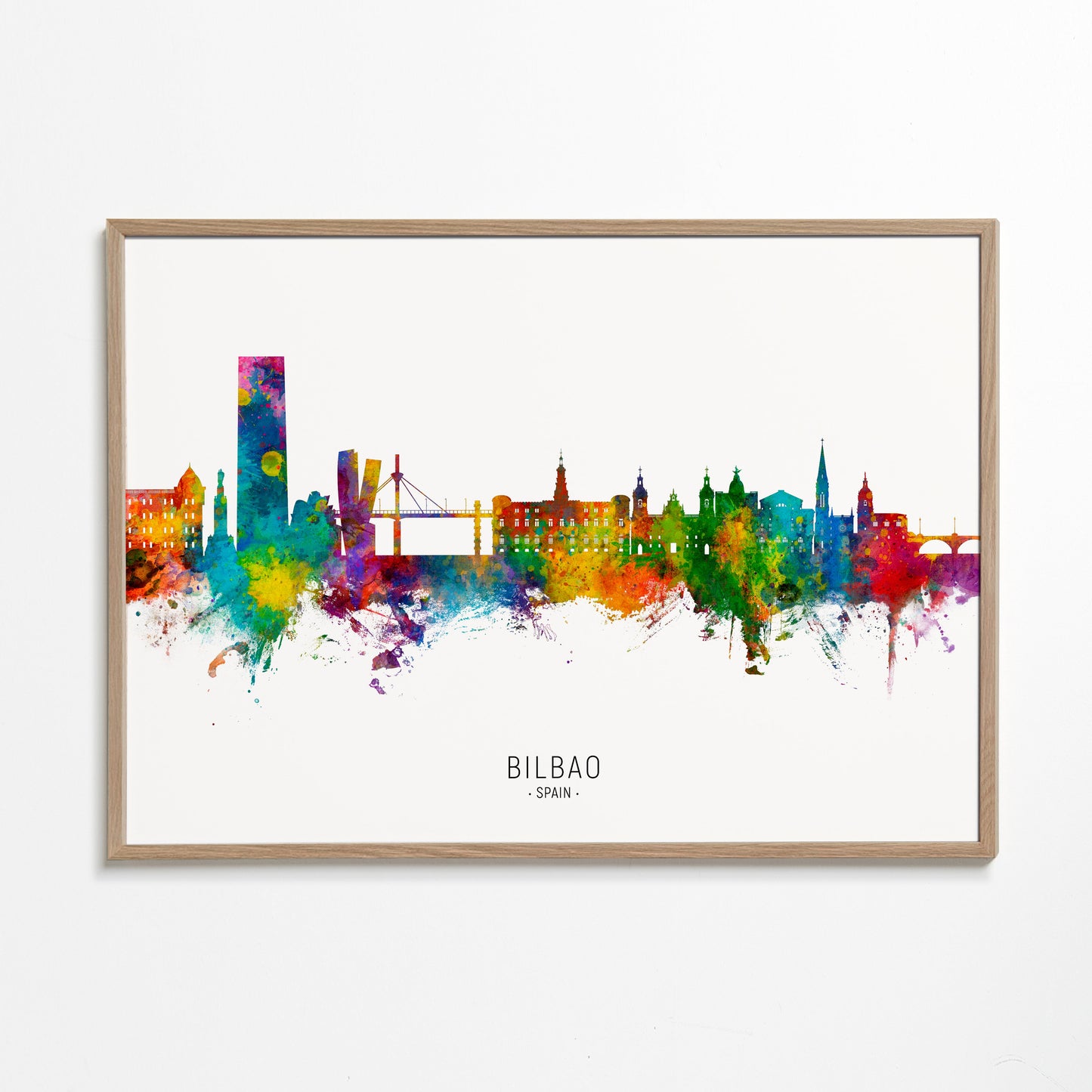 Bilbao Skyline multicolour