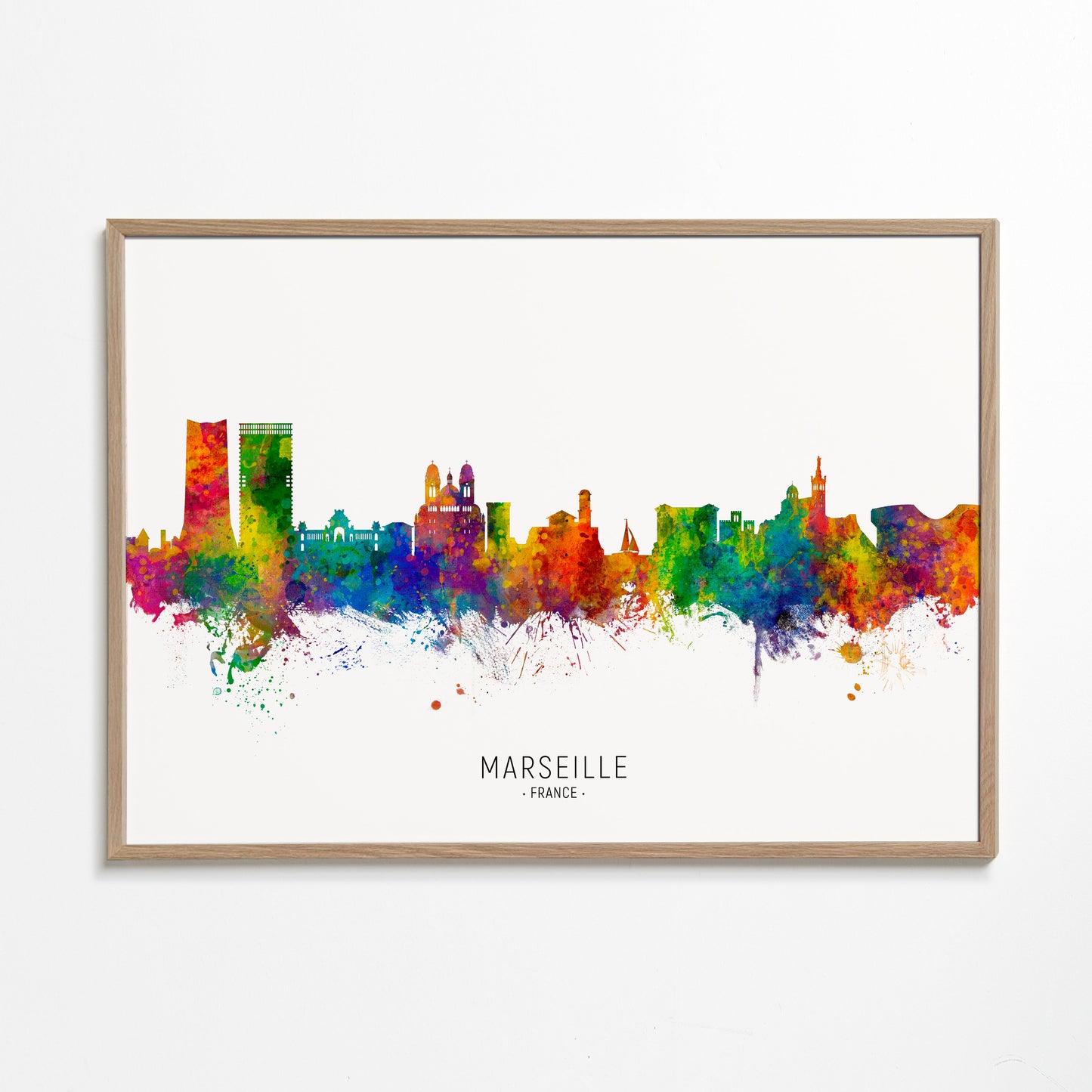 Marseille Skyline multicolour