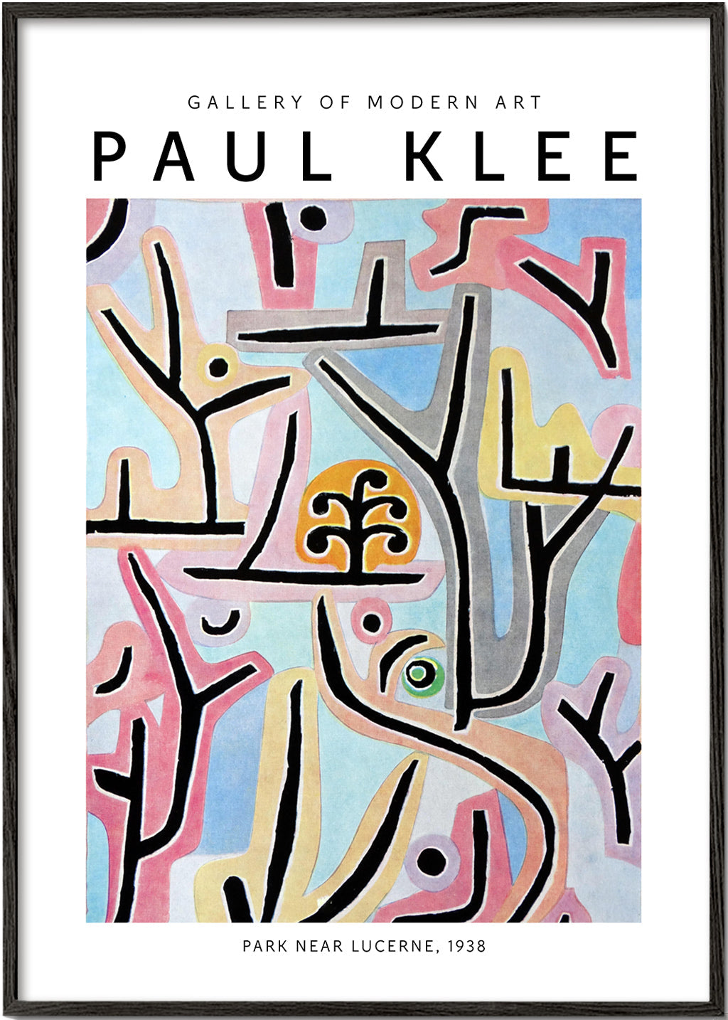 Abstract artwork with stylized trees | Wall art, framed prints and
