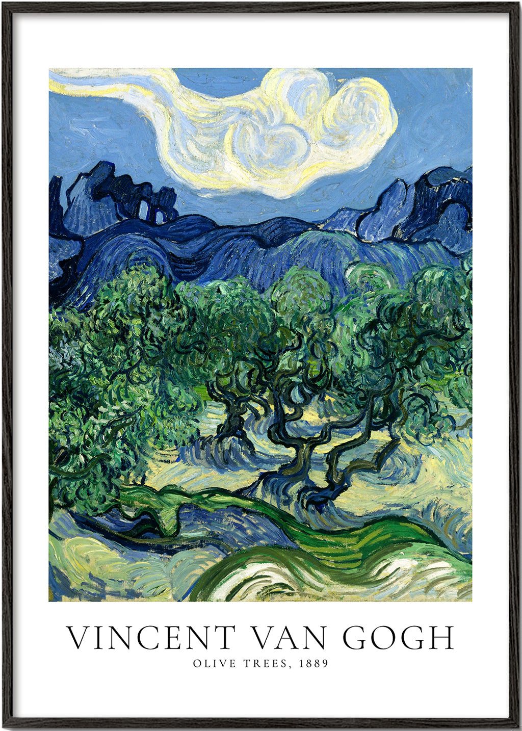 Botanical print Olive Trees by Van Gogh | Wall art, framed prints