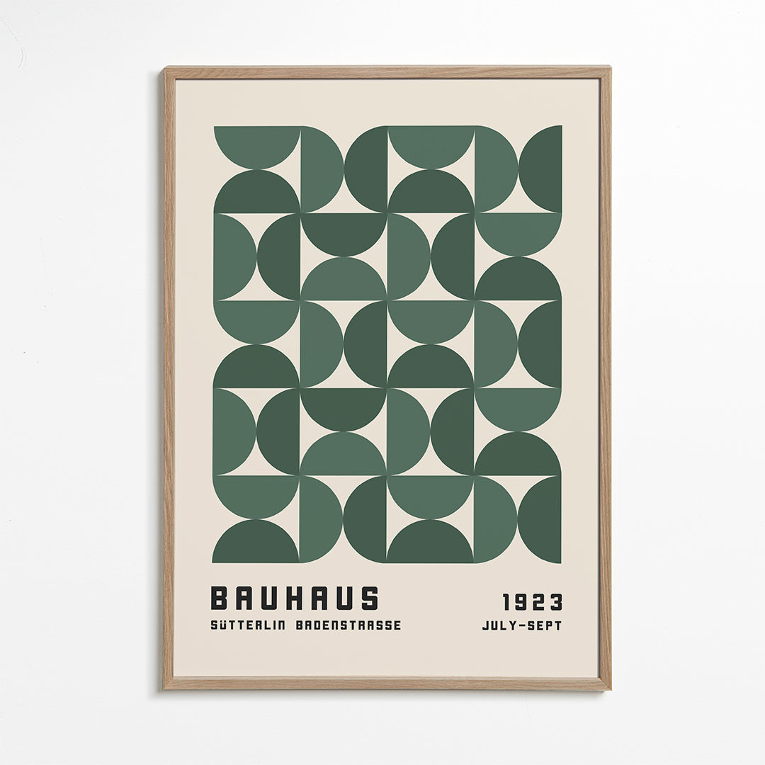 Bauhaus Green Exhibition Poster