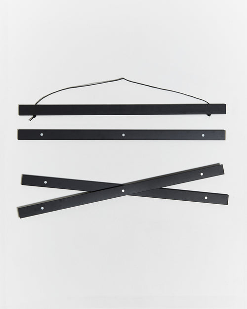 Magnetic black wooden poster hanger, 50cm