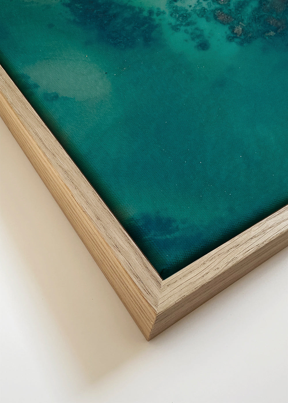 Landscape art aerial photograph of turquoise coast