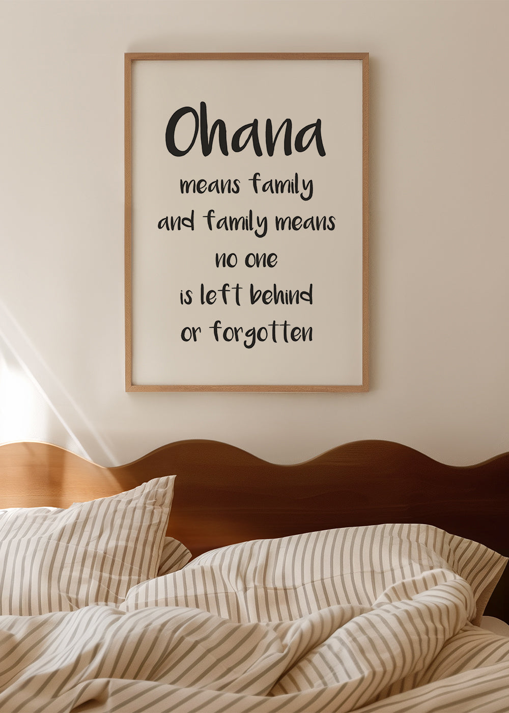 Ohana quote poster - Inspirational prints – Artesta