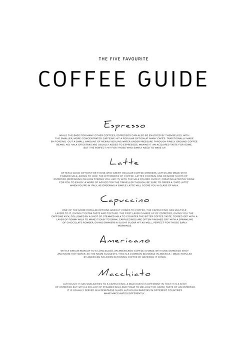 Coffee guide