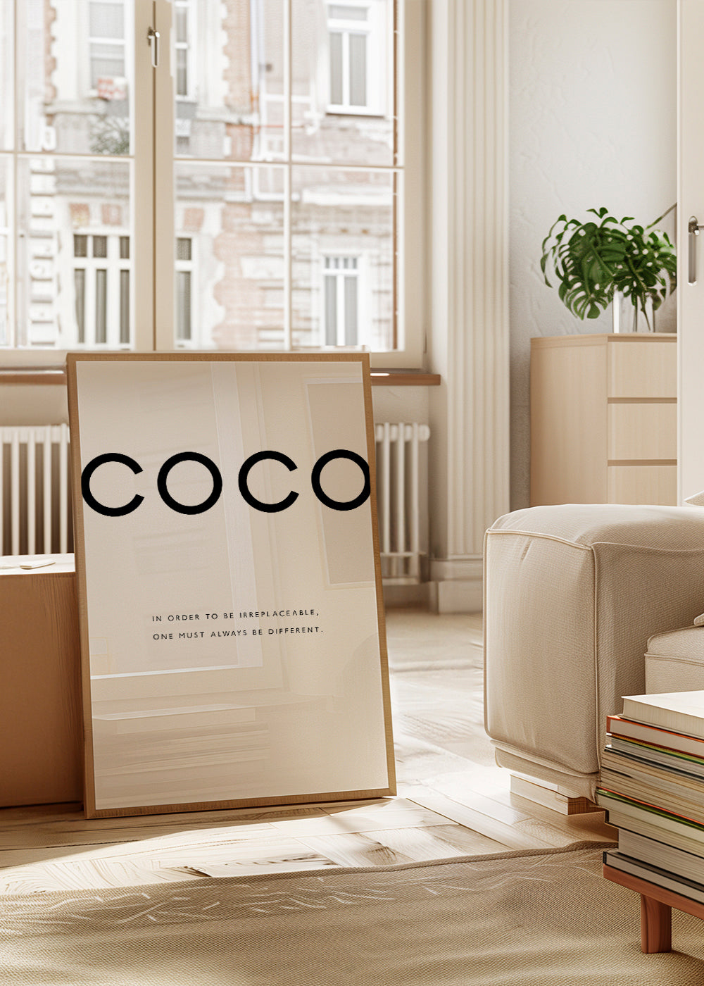 Chanel quote print - Stylish and modern wall art – Artesta