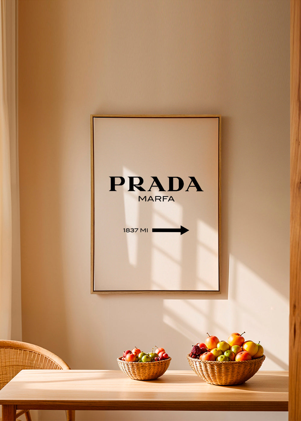 Prada Marfa II black and white poster | Wall art, framed prints