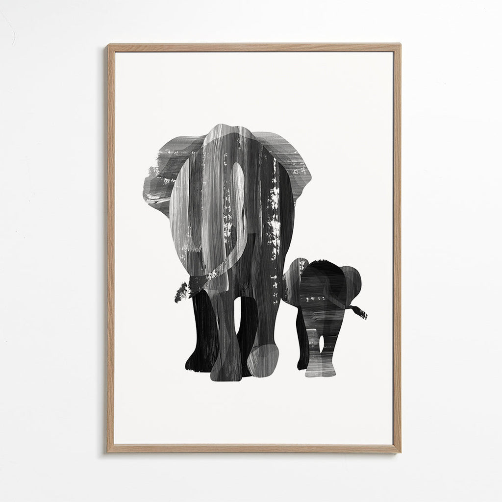 A walk together (black and white)