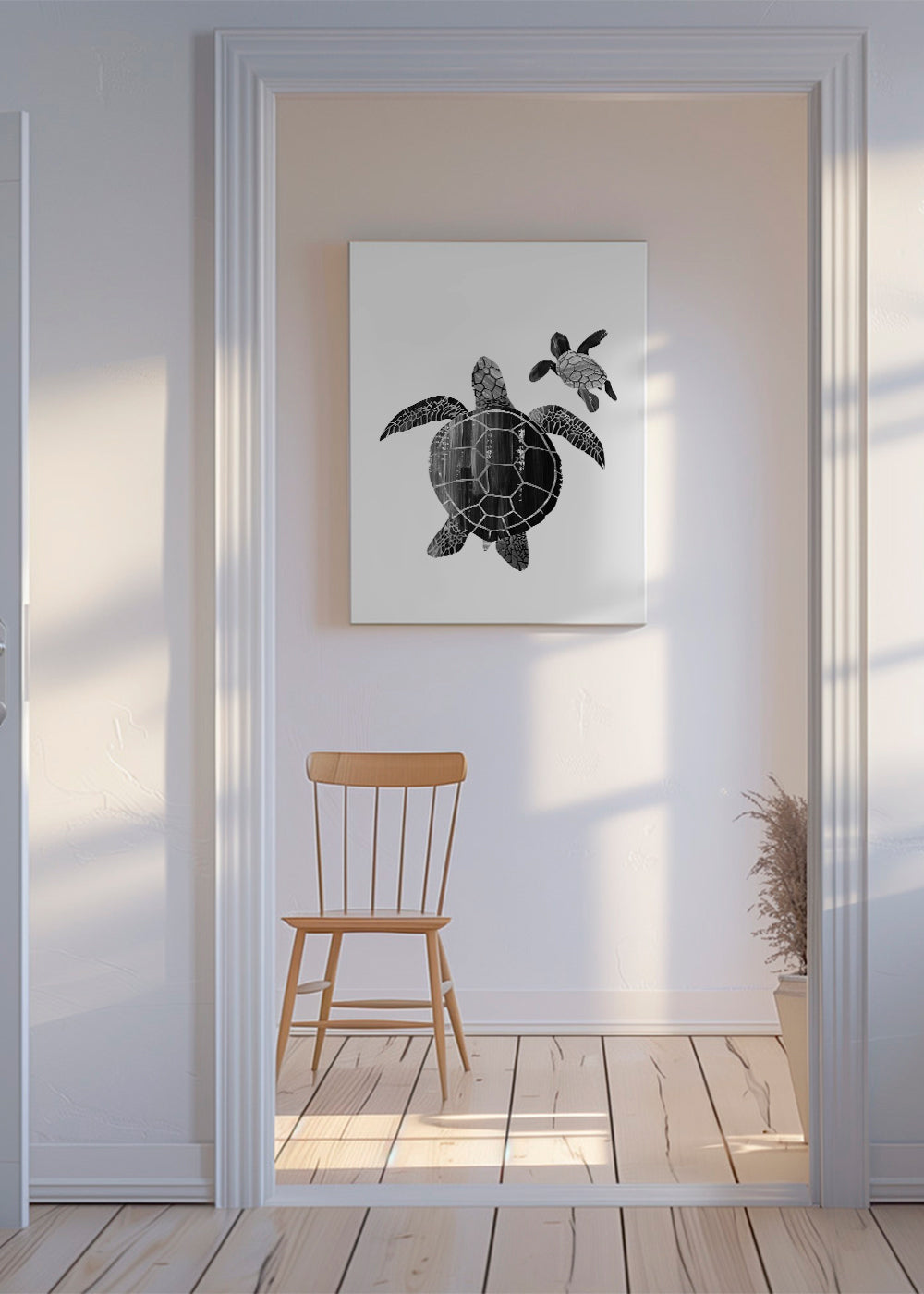 Shielded love (Black and white)