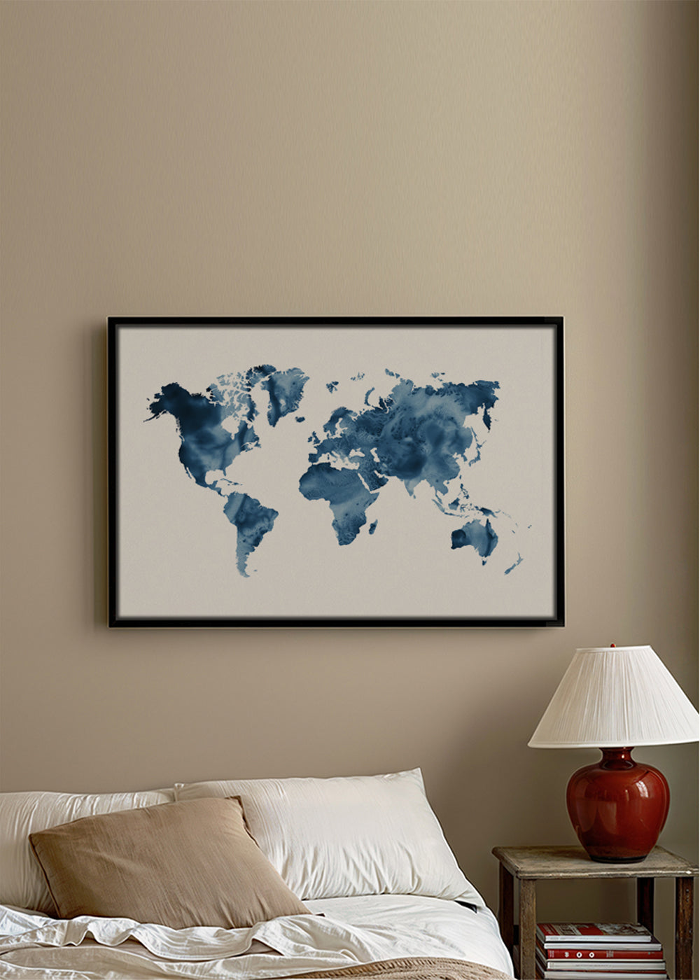 Indigo Blue World Map