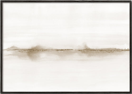 Abstract horizon watercolor