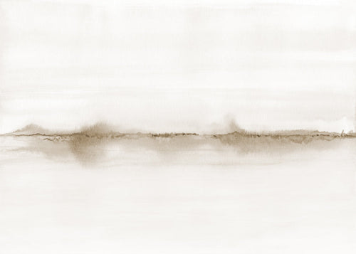 Abstract horizon watercolor