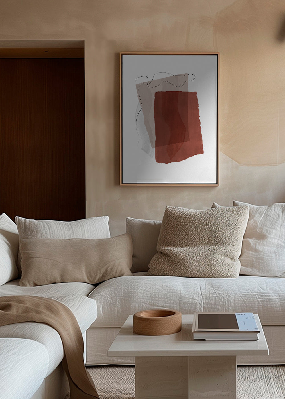 Abstract N 35 - Burnt Orange