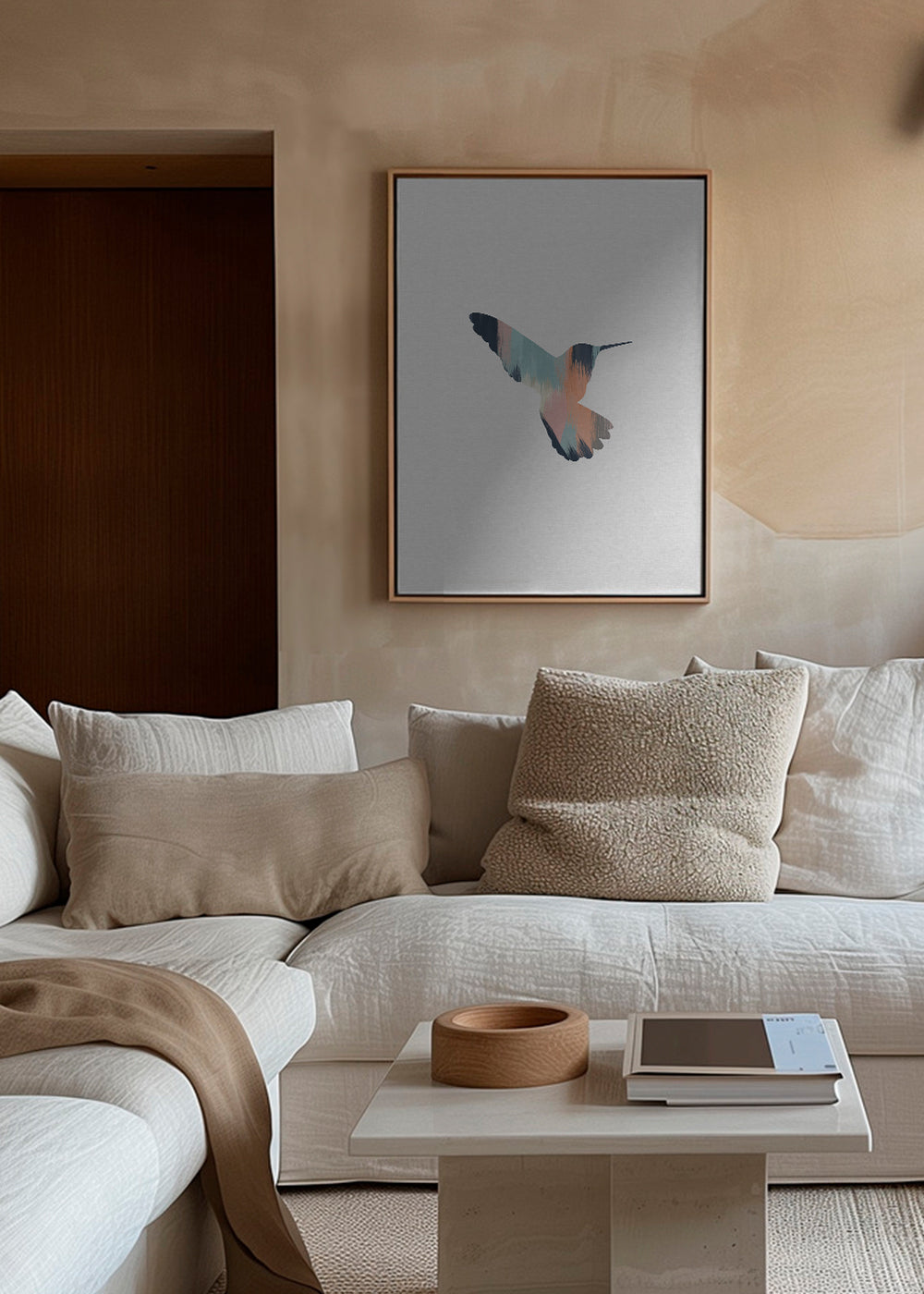 Pastel hummingbird I