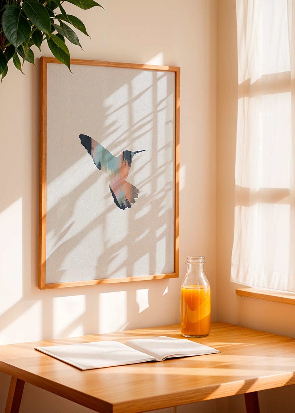 Pastel hummingbird I