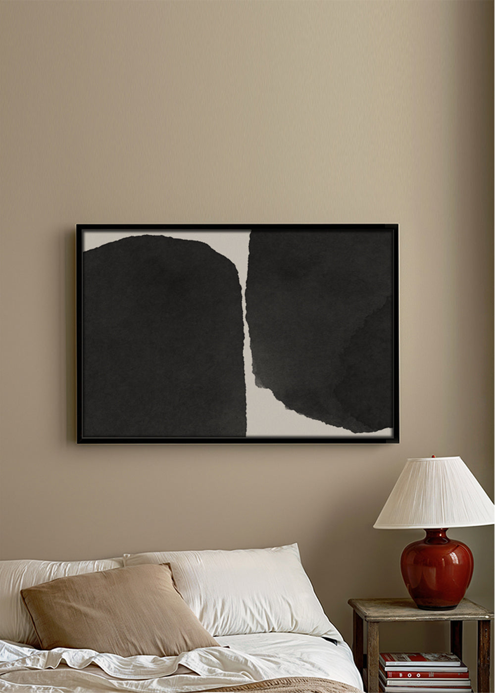 Minimal black and white abstract 01