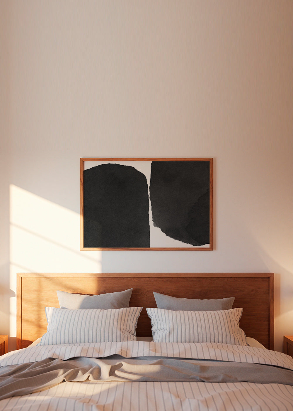 Minimal black and white abstract 01