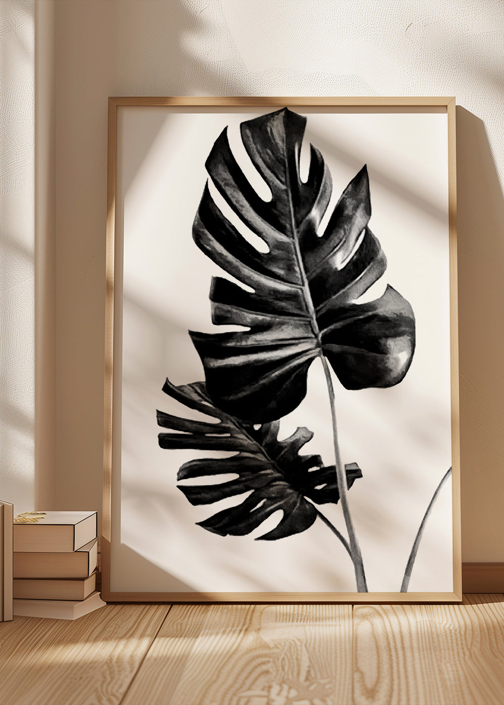 Monstera Black and White 01