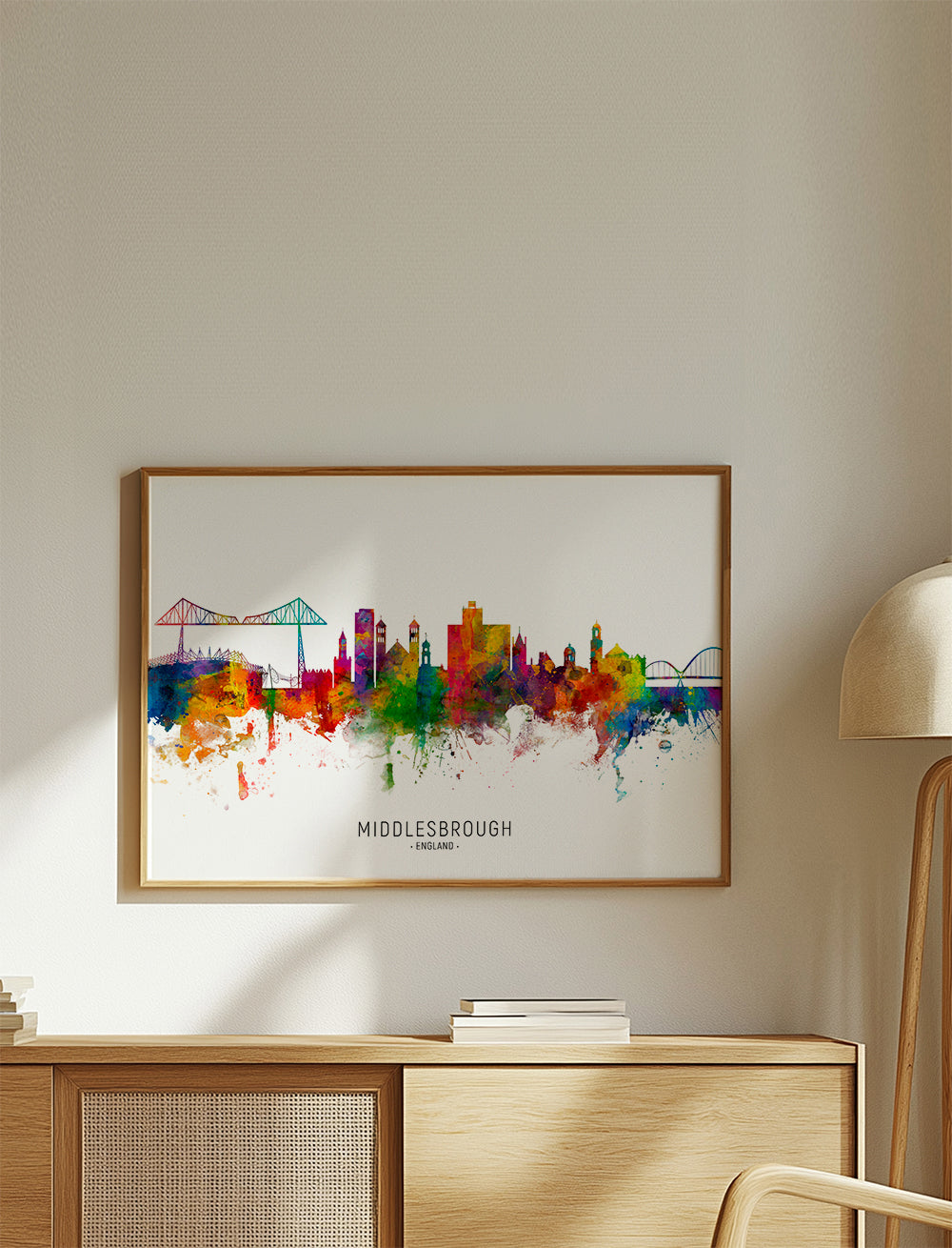 Middlesbrough skyline multicolour