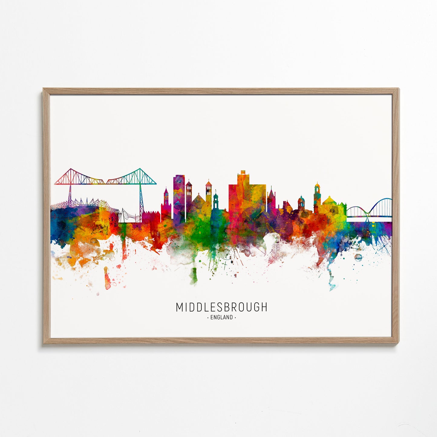 Middlesbrough skyline multicolour