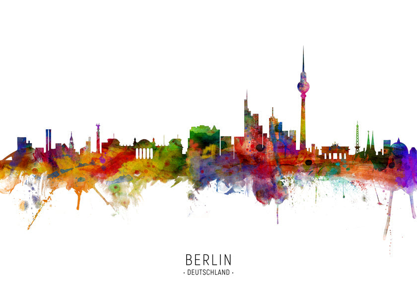 Berlin skyline multicolour