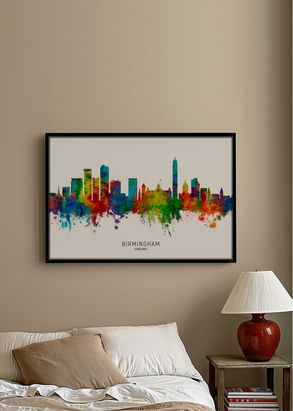 Birmingham skyline multicolour