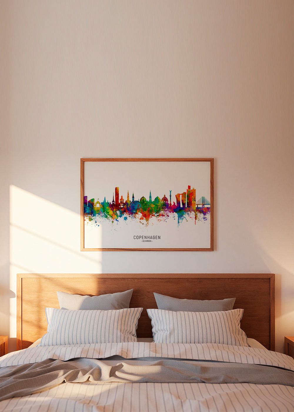 Copenhagen skyline multicolour