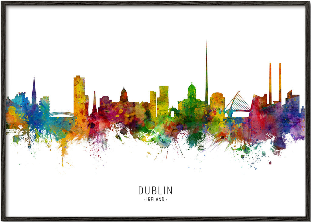 Dublin skyline multicolour