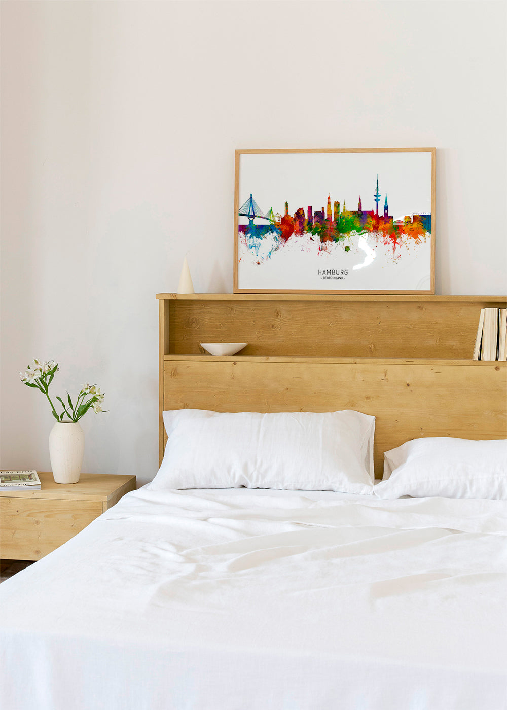 Hamburg skyline multicolour