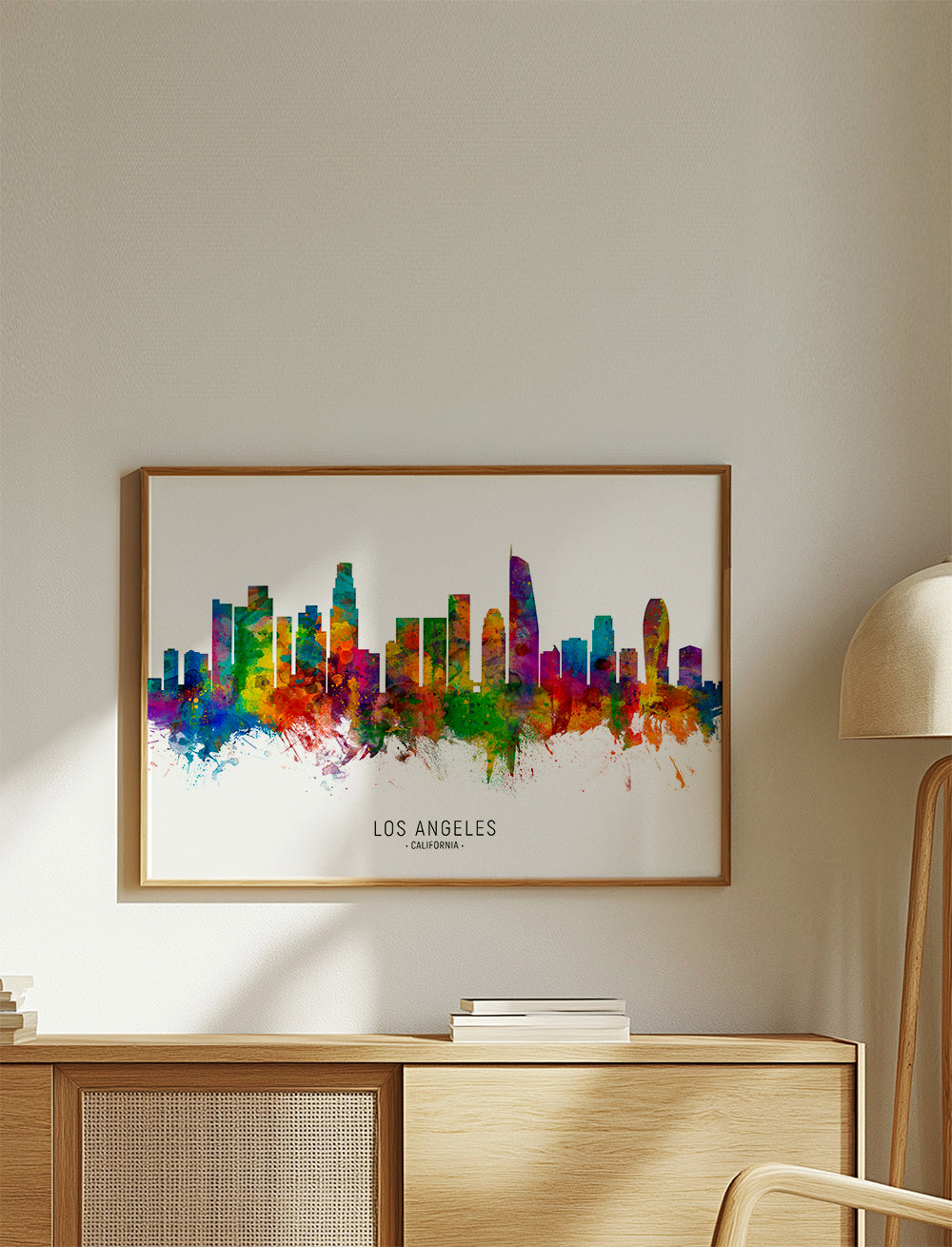 Los Angeles skyline multicolour