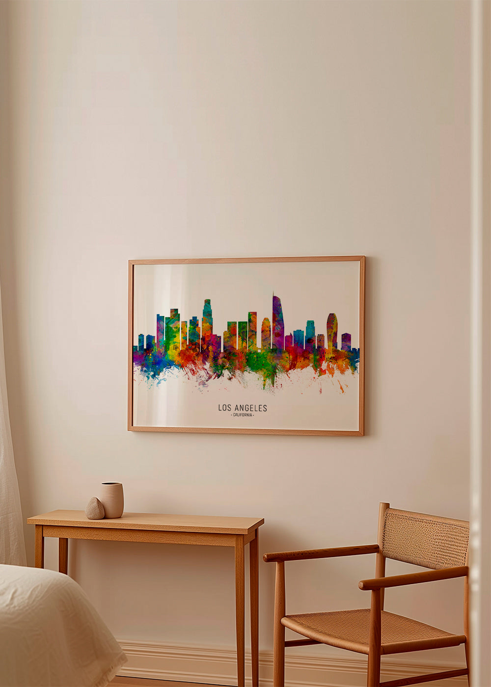 Los Angeles skyline multicolour