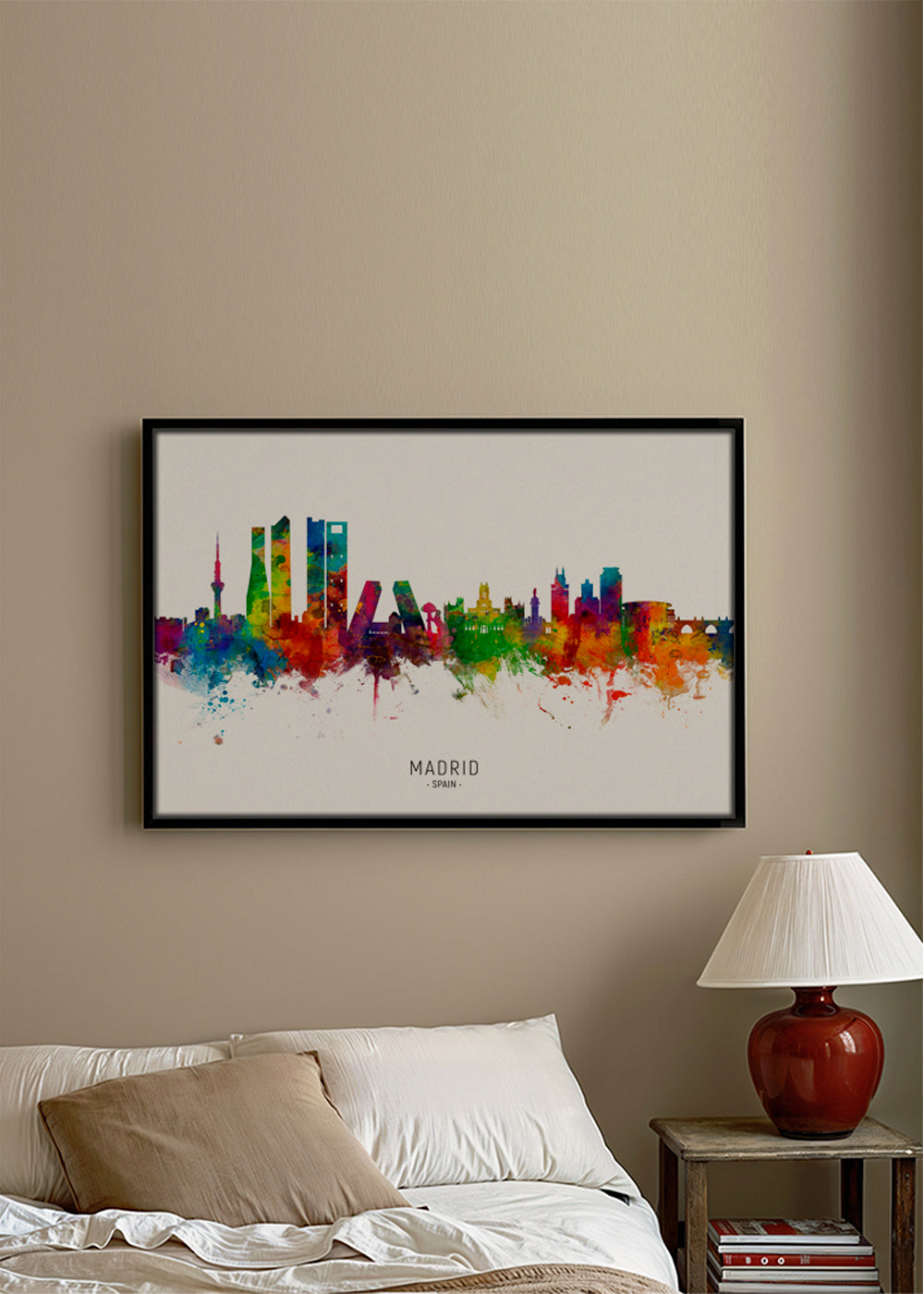 Madrid skyline multicolour
