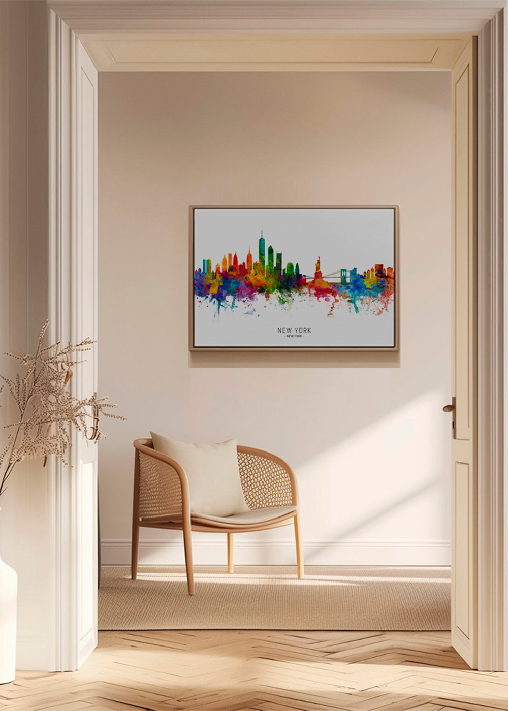 New York skyline multicolour