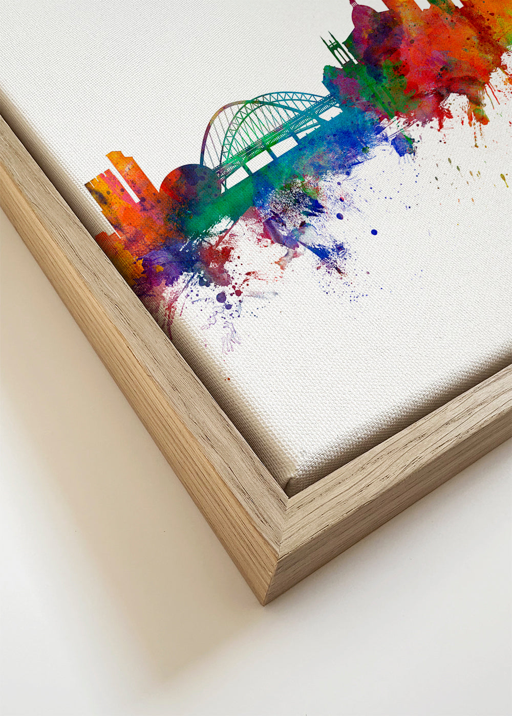 Newcastle skyline multicolour