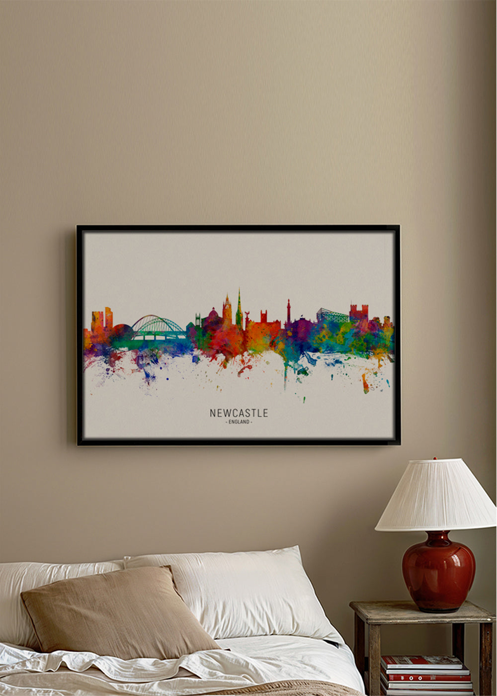 Newcastle skyline multicolour