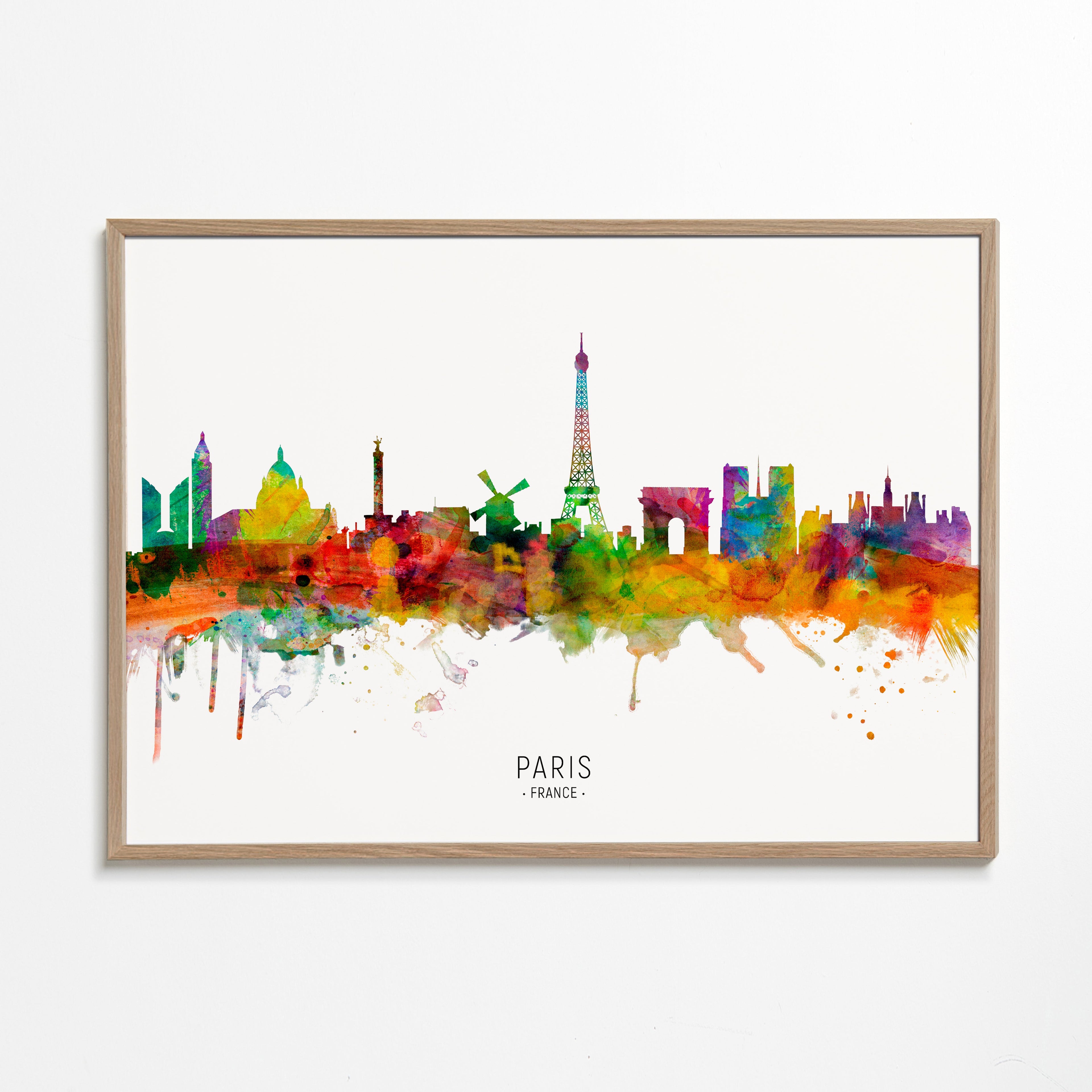 Paris skyline multicolour