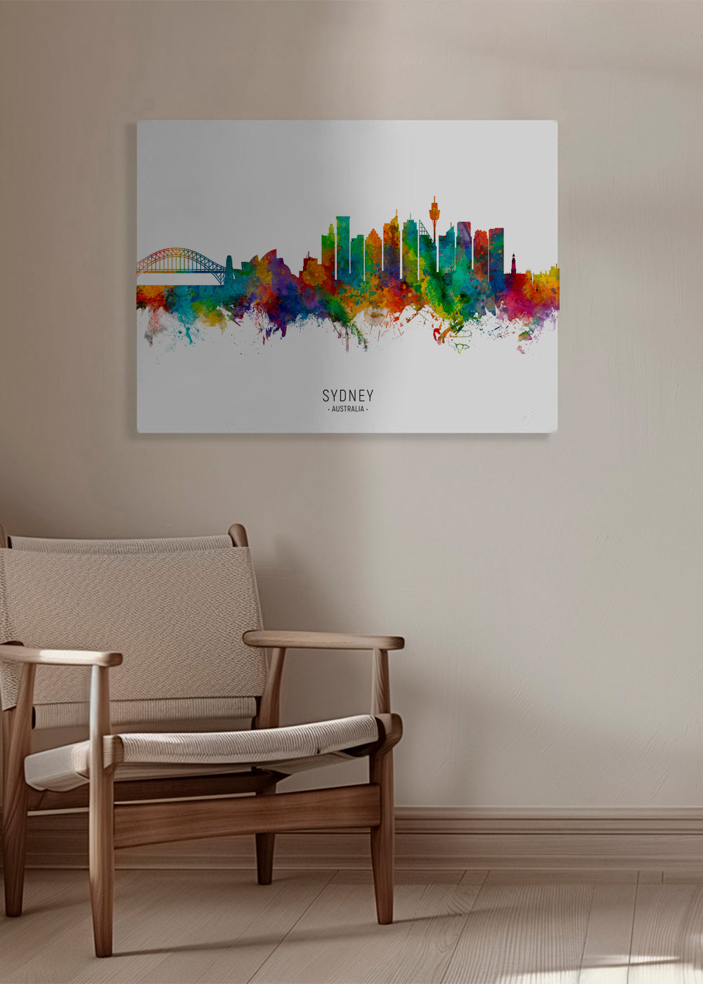 Sydney skyline multicolour