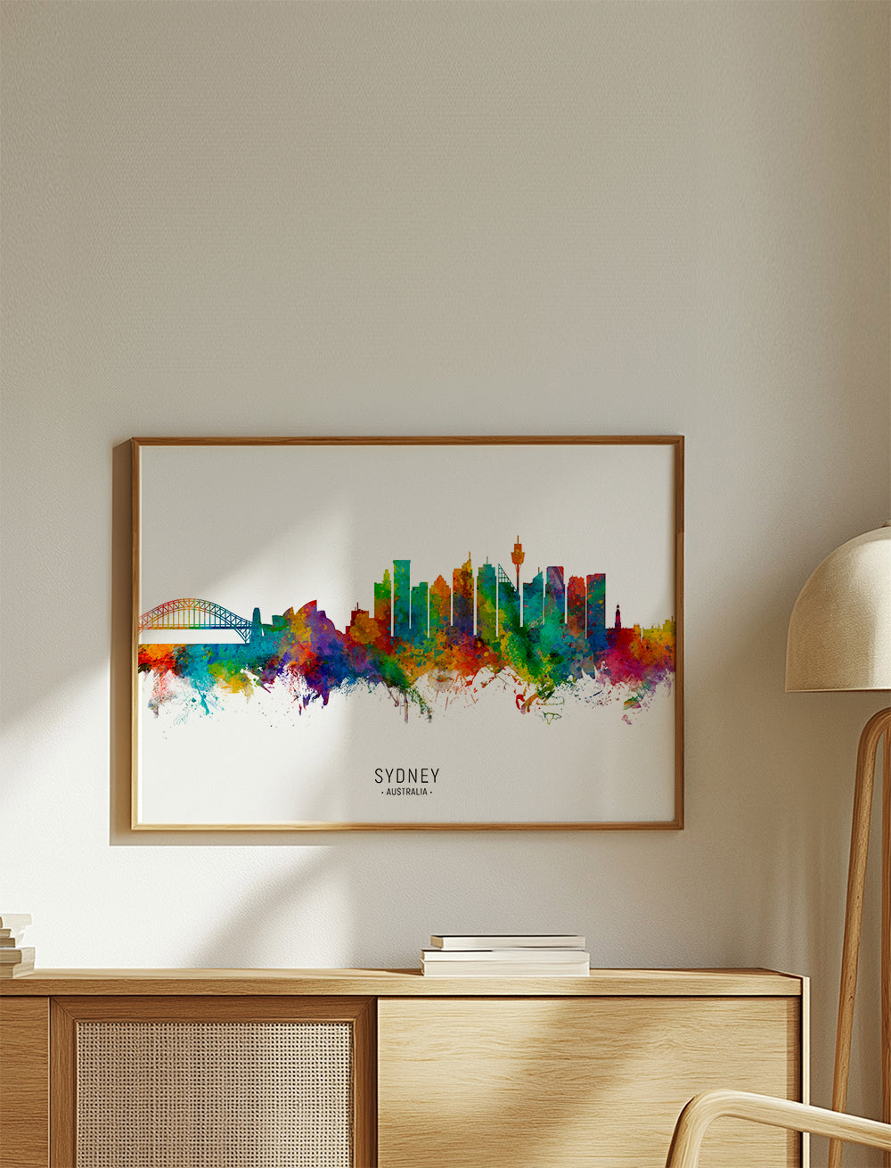 Sydney skyline multicolour