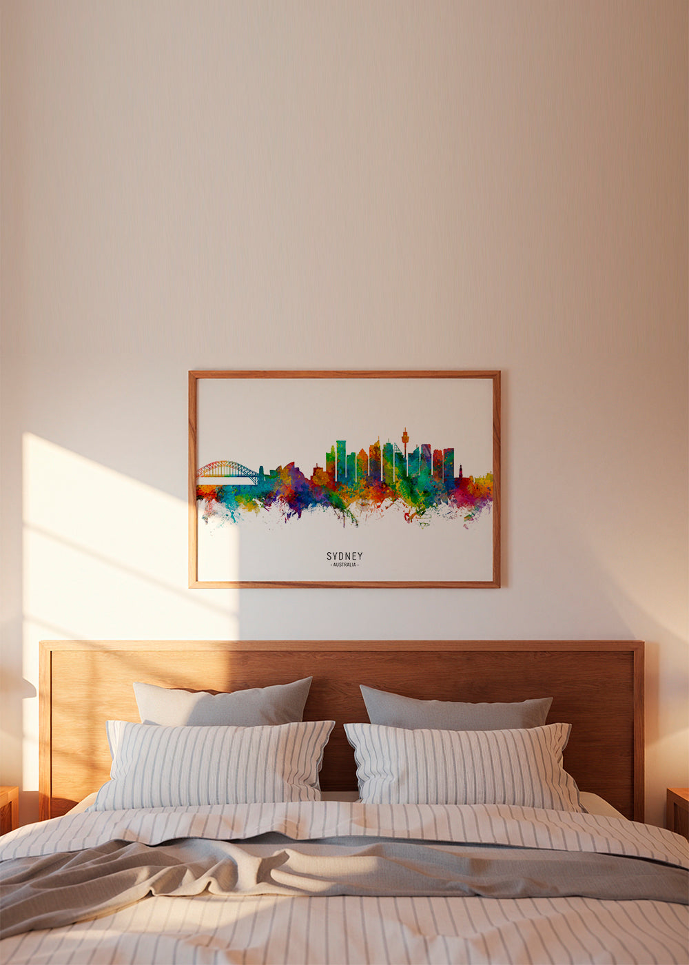 Sydney skyline multicolour