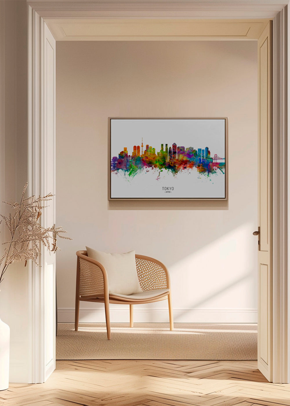 Tokyo skyline multicolour