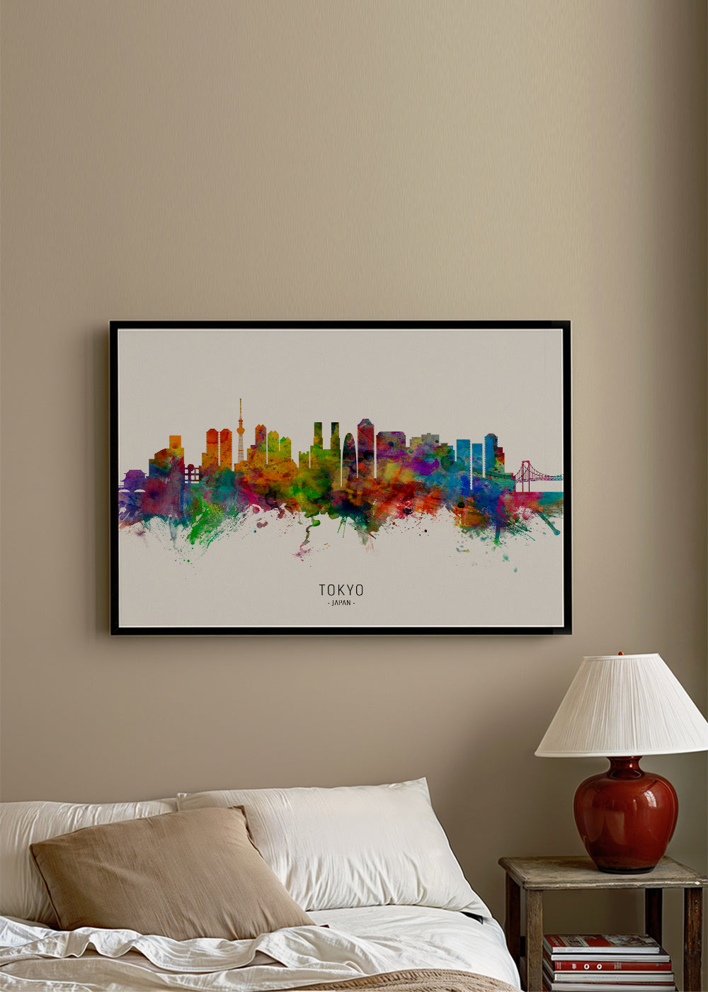 Tokyo skyline multicolour