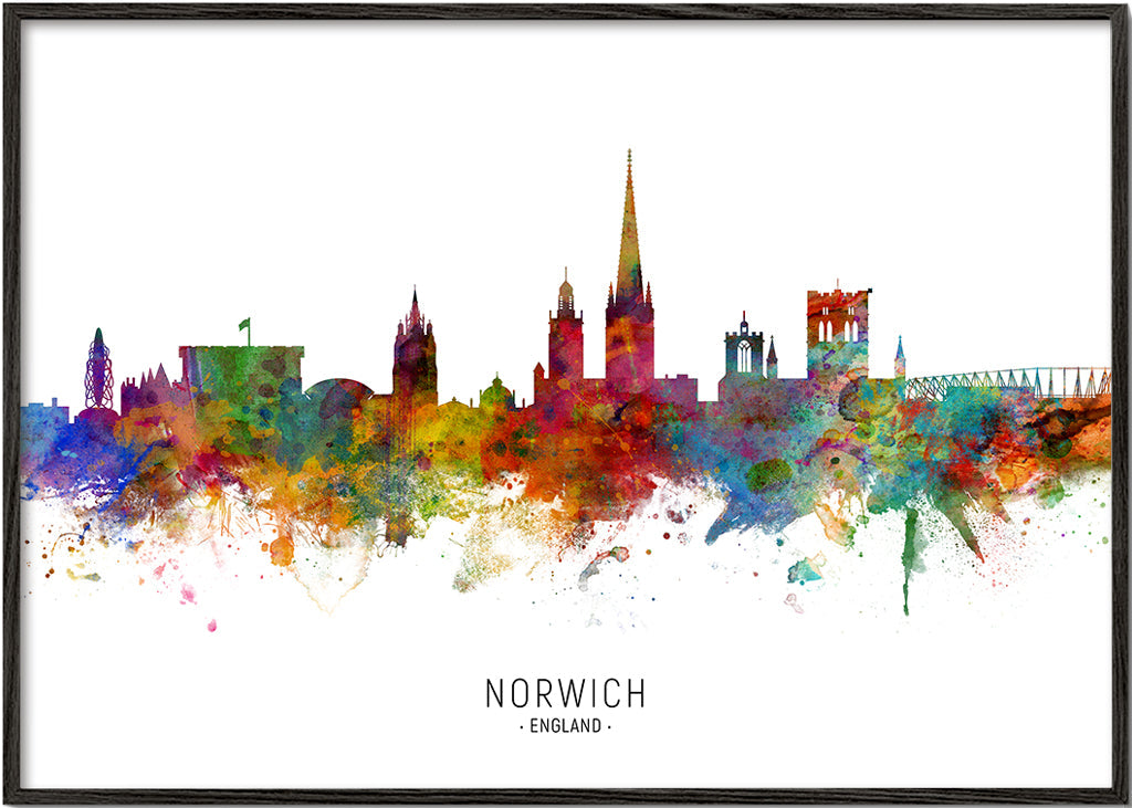 Norwich skyline multicolour