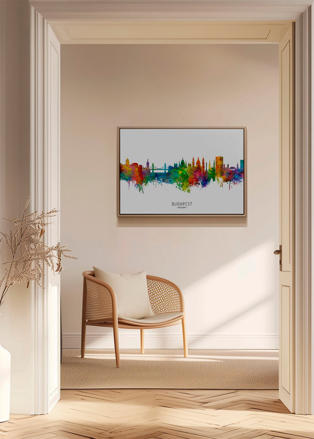 Budapest skyline multicolour