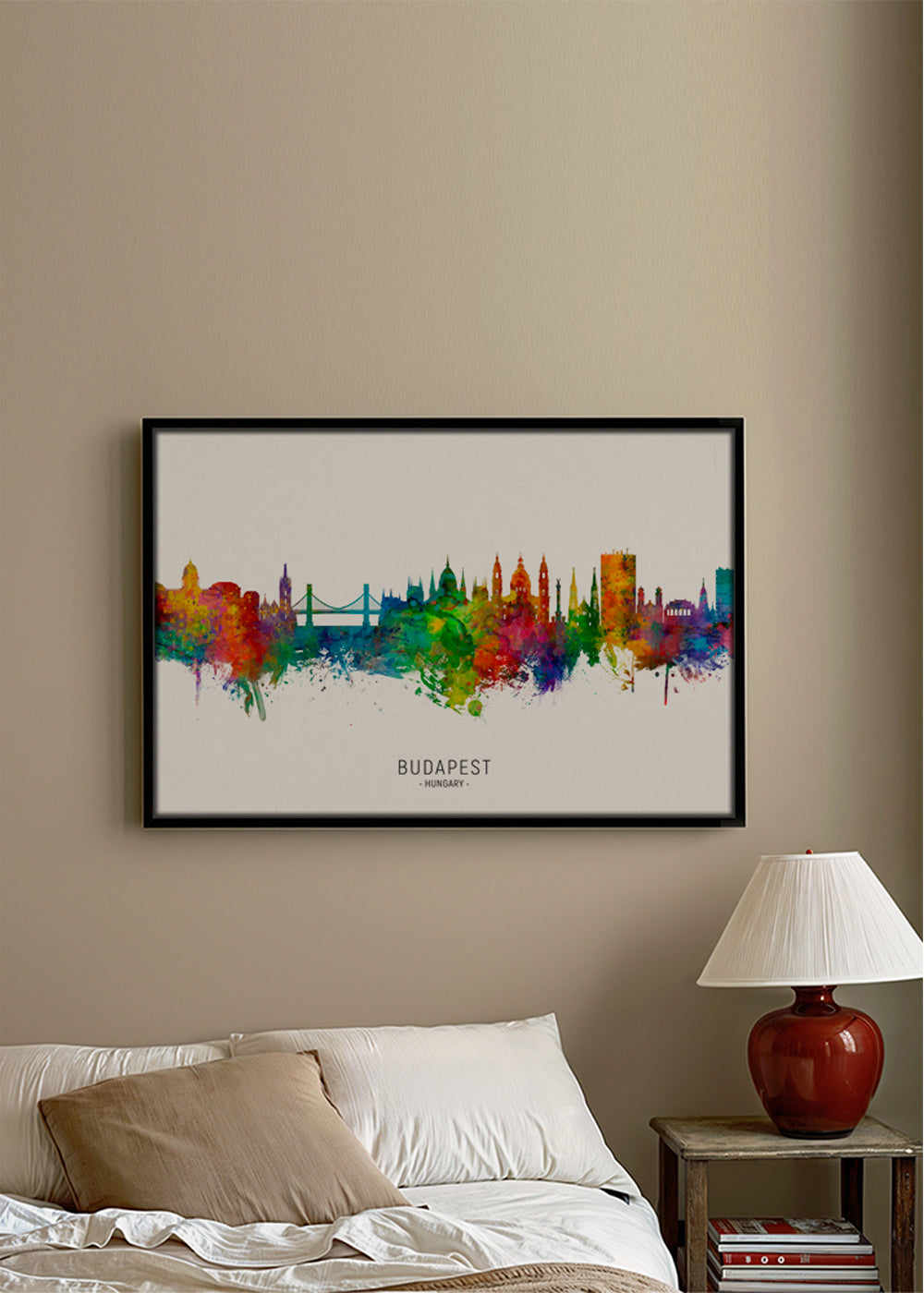 Budapest skyline multicolour