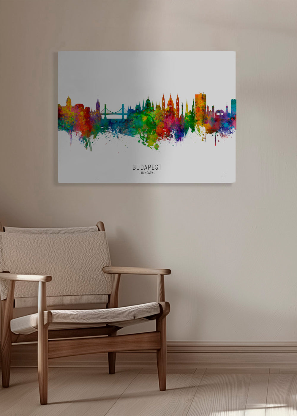Budapest skyline multicolour