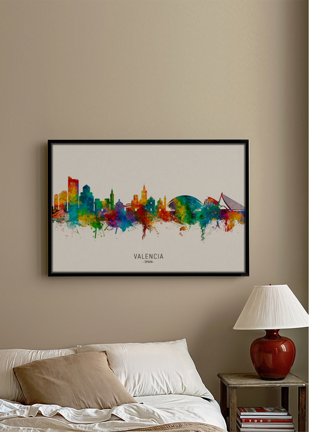 Valencia skyline multicolour