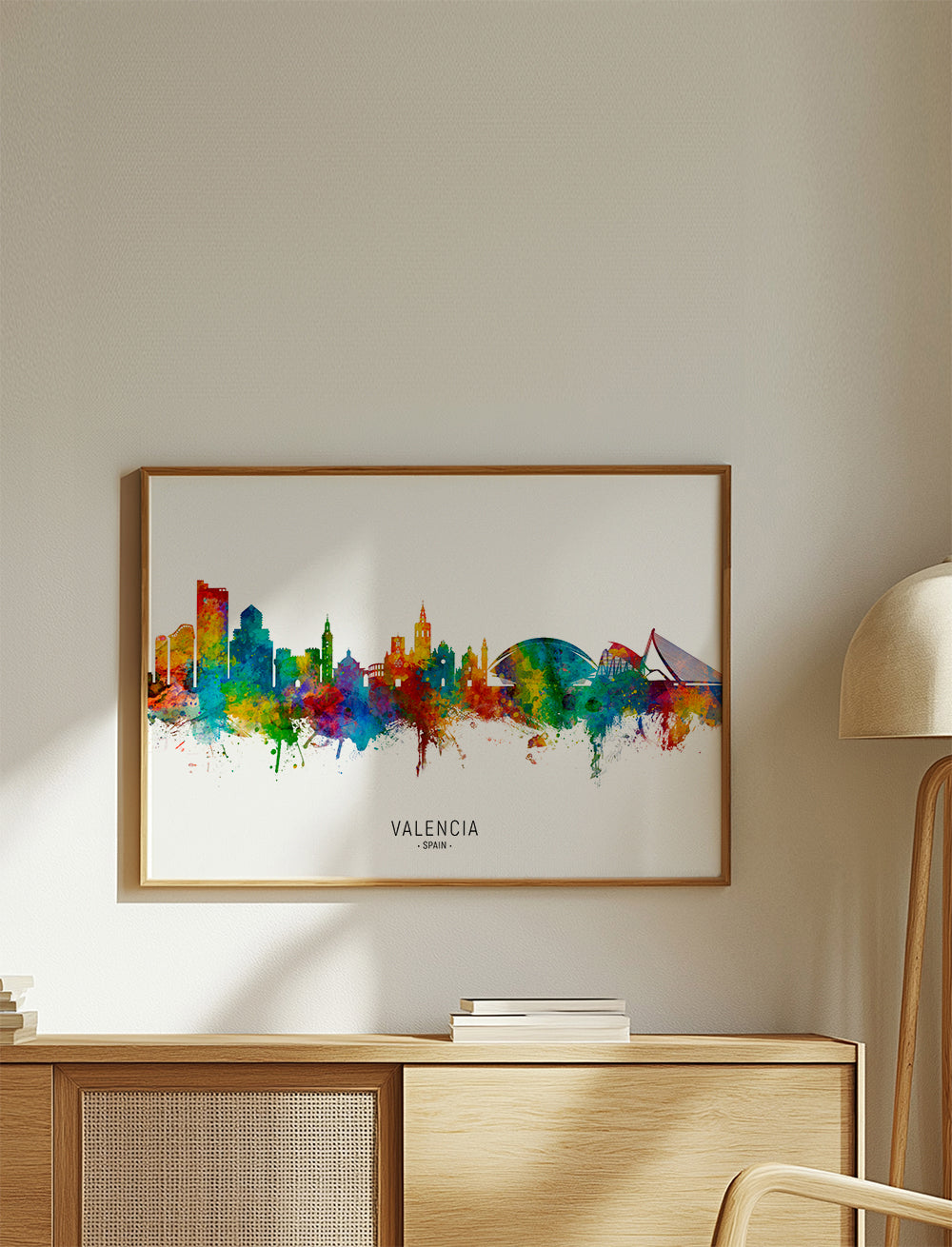 Madrid skyline multicolour poster | Wall art, framed prints and