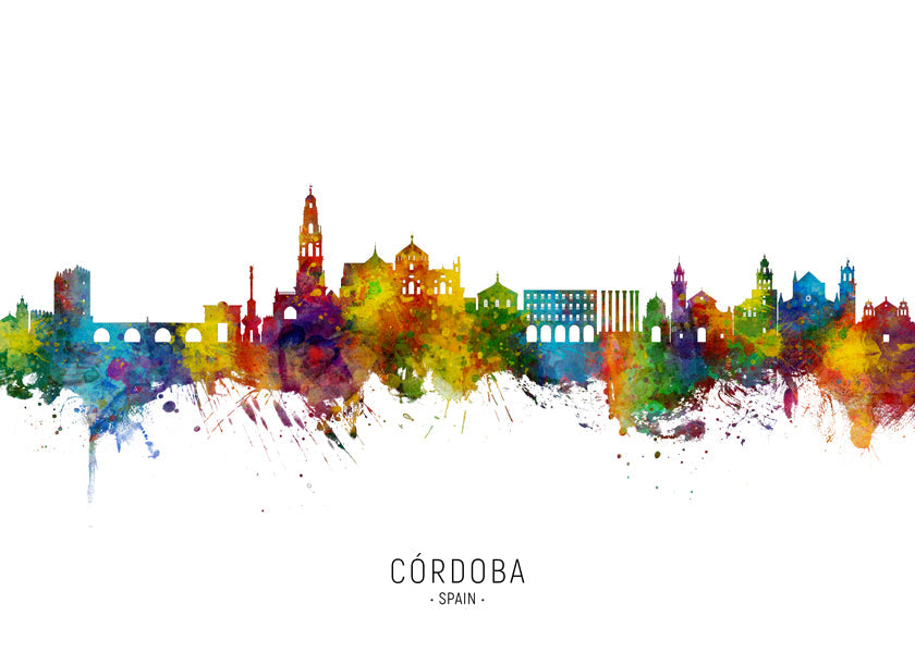 Córdoba skyline multicolour